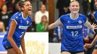 Neu im Erstliga-Kader: Leilani Slacanin (l.) und Marie Steinhilber (r.) 